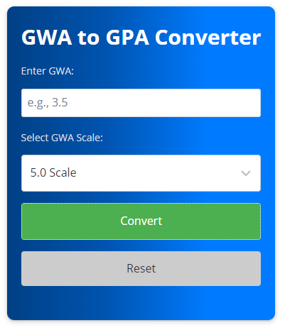 GWA to GPA SS1