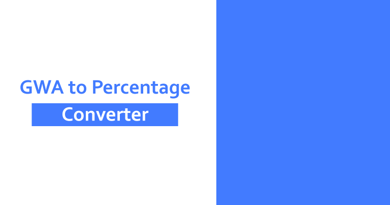 GWA to percentage converter